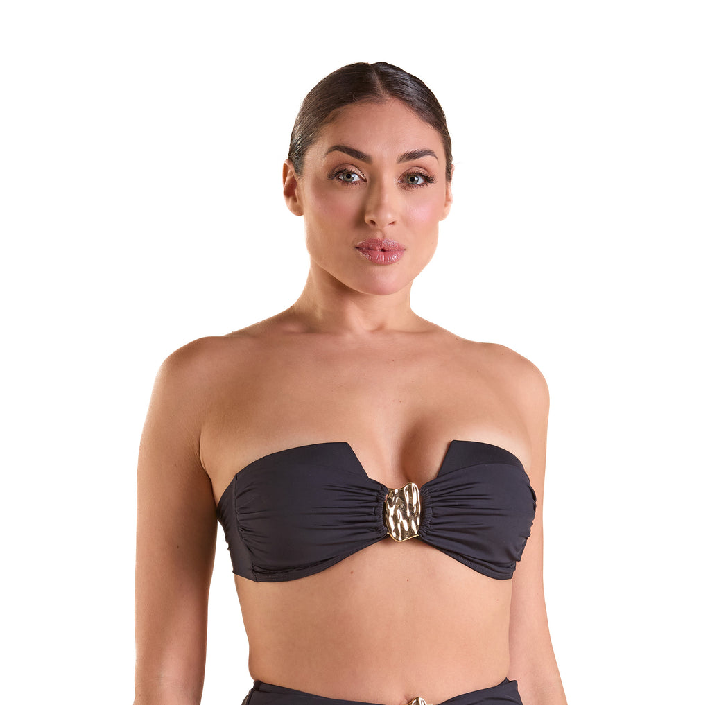Top Tomara que Caia Bubble Preto - foto 2